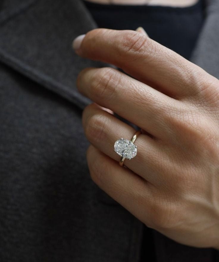 Solitaire Ring - Opal Whispers
