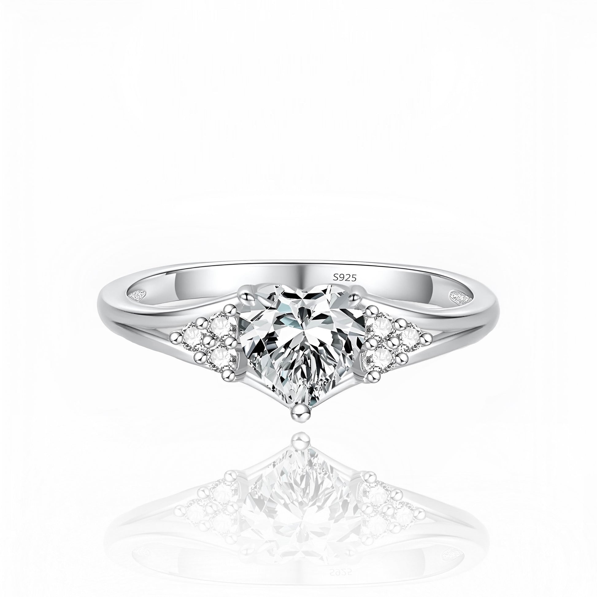 Isabella Heart Ring - Opal Whispers