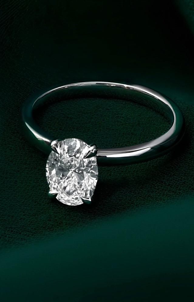 Solitaire Ring - Opal Whispers