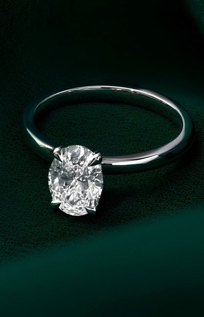 Solitaire Ring - Opal Whispers