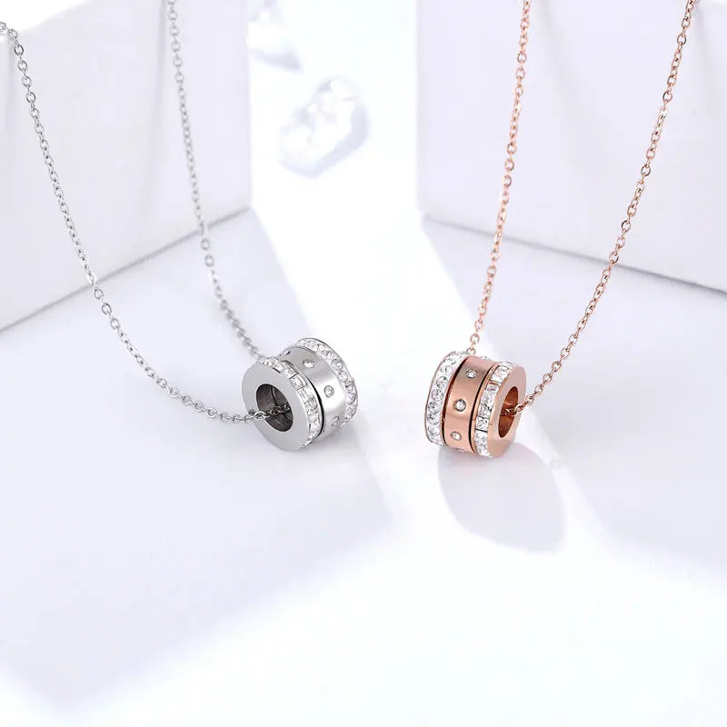 Exquisite Three Love Necklace -  