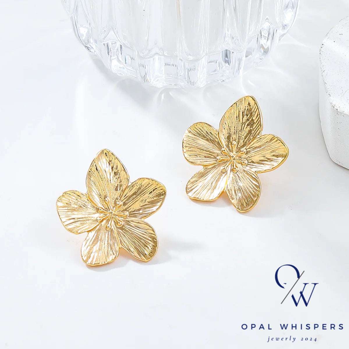 Flower Earrings -  