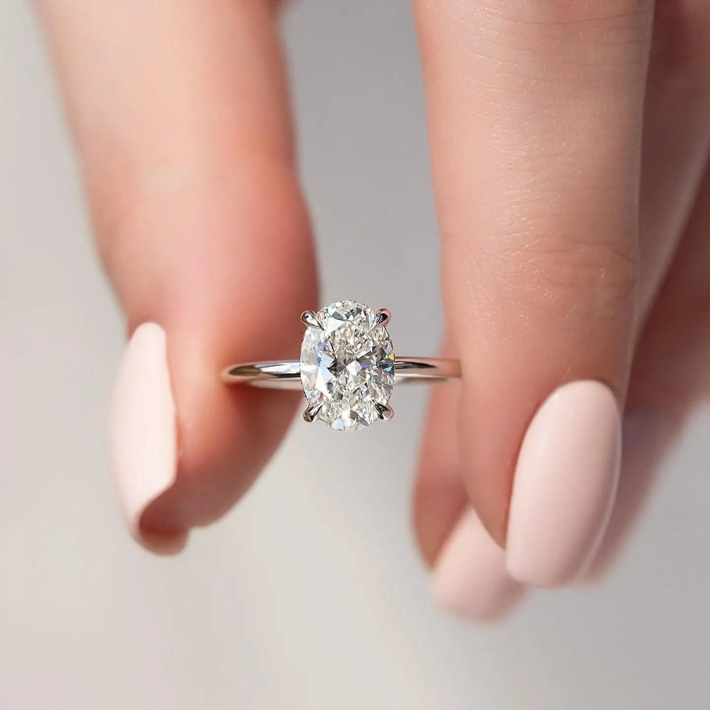 Georgina oval ring photographed on display, featuring the oval ring style perfect for modern fashion Opal Whispers