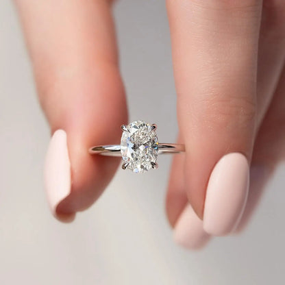 Georgina oval ring photographed on display, featuring the oval ring style perfect for modern fashion Opal Whispers