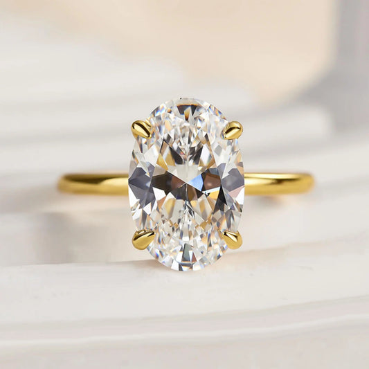 Elegant Georgina oval ring shown on hand, highlighting the oval ring design with timeless style opal whispers