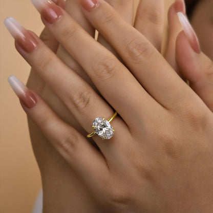 Stylish Georgina oval ring captured in detail, highlighting the oval ring elegance for everyday wear — Opal Whispers.